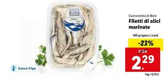 Lidl Filetti di alici marinate offerta