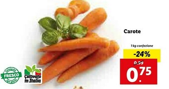 Lidl Carote offerta