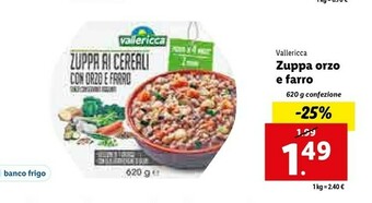 Lidl Zuppa ai cereali con orzo e farro 620 g(ml) offerta
