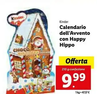 Lidl Calendario dell'avvento con happy offerta