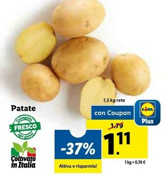 Lidl Patate offerta