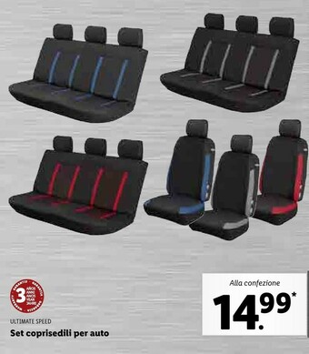Lidl Coprisedili auto offerta