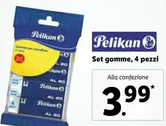 Lidl Set gomme, 4 pezzi offerta