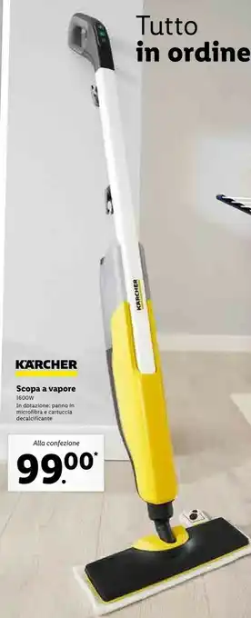 Lidl Karcher scopa a vapore offerta