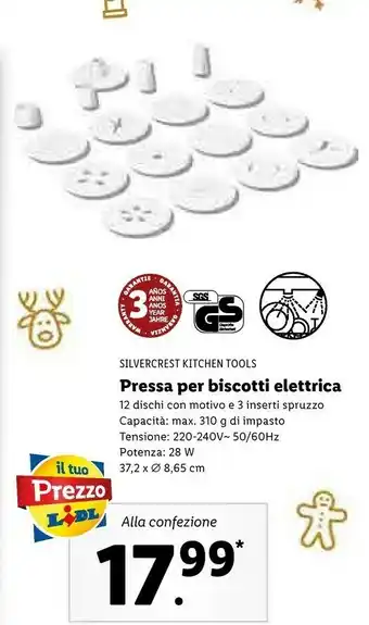 Lidl Pressa per biscotti elettrica offerta