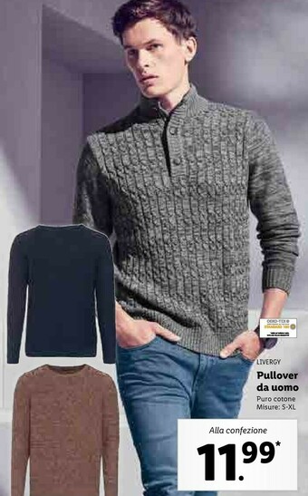 Lidl Livergy pullover da uomo offerta
