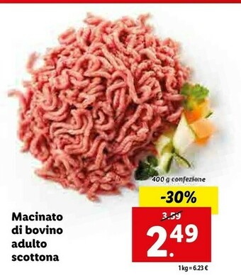 Lidl Macinato di bovino adulto scottona offerta