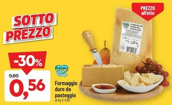 DPiù Formaggio duro da pasteggio offerta