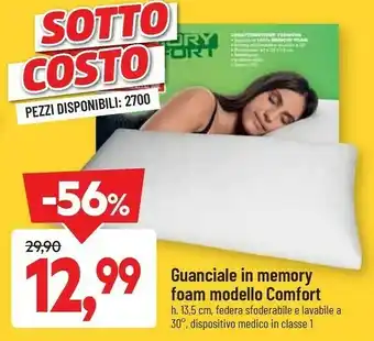 DPiù Guanciale in memory foam modello comfort offerta