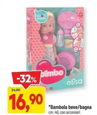 Bambola beve/ bagna