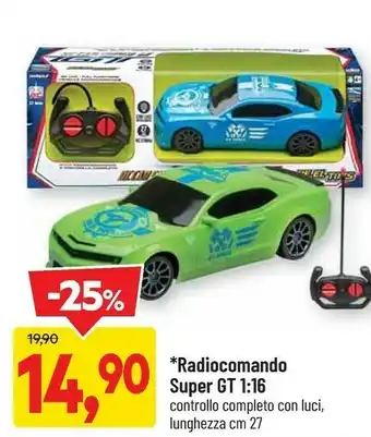 Radiocomando super gt 1:16
