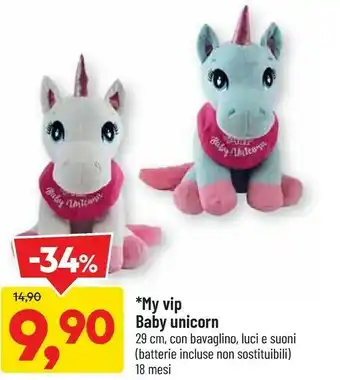 DPiù My vip baby unicorn offerta