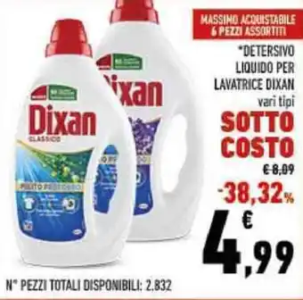 Conad City Detersivo liquido per lavatrice DIXAN offerta