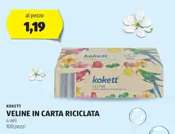 ALDI Kokett veline in carta riciclata offerta