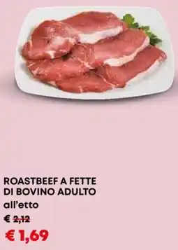 Roastbeef a fette di bovino adulto