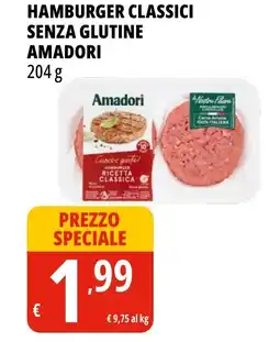Tigros Hamburger classici senza glutine AMADORI offerta
