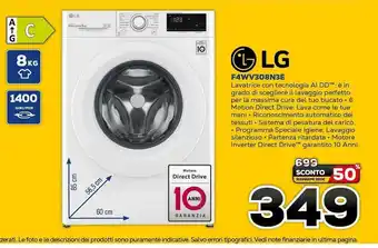 Euronics LG F4WV308N3E offerta