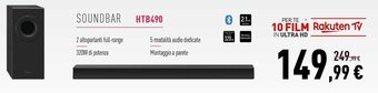 Euronics Panasonic Soundbar HTB490 offerta