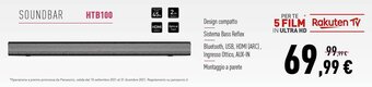 Euronics Panasonic Soundbar HTB100 offerta