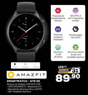 Euronics Amazfit Smartwatch - GTR 2E offerta