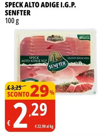 Tigros Speck alto adige i.g.p. SENFTER offerta