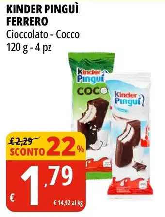 Tigros Kinder pinguì FERRERO offerta