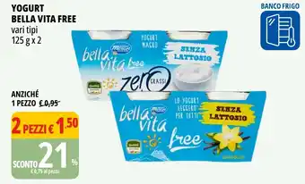 Tigros Yogurt bella vita free offerta