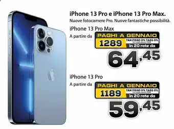 Euronics iPhone 13 Pro e iPhone 13 Pro Max offerta