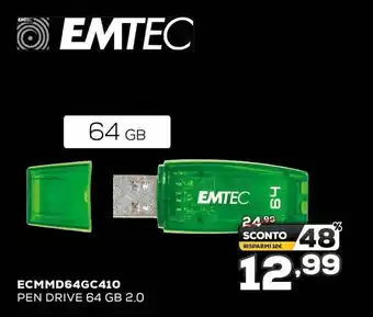 Emtec ECMMD64GC410 Pen Drive 64 GB 2.0