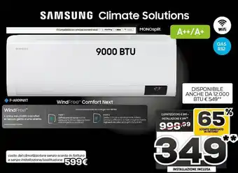Euronics Samsung Climate Solutions Monosplit offerta