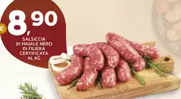 Extra Supermercati Salsiccia di maiale nero di filiera certificata offerta