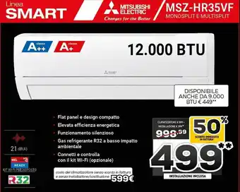 Euronics Mitsubishi Electric MSZ-HR35VF offerta