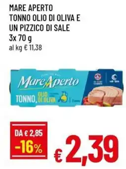 Famila Mare aperto tonno olio di oliva e un pizzico di sale offerta