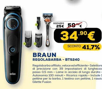 Braun Regolabarba BT5240
