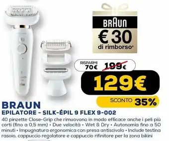 Euronics Braun Epilatore Sil-épil 9 Flex 9-002 offerta
