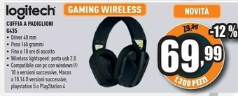Unieuro Cuffia a padiglioni g435 offerta