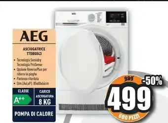 Unieuro T7dbg843 libera installazione caricamento frontale bianco 8 kg a++ offerta