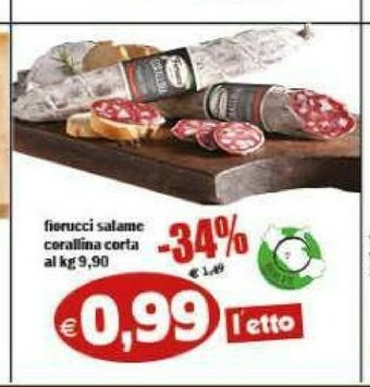 Il Castoro Supermercati Salame offerta