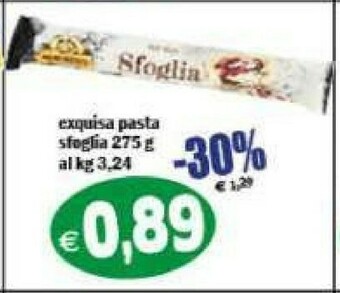 Il Castoro Supermercati Pasta sfoglia offerta