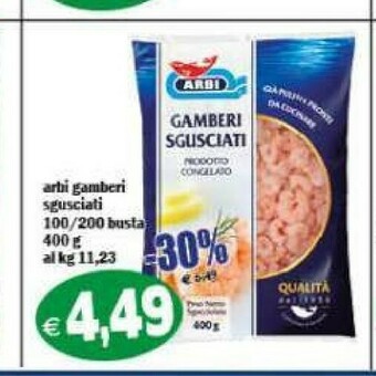 Il Castoro Supermercati Gamberi offerta