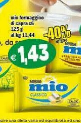 Il Castoro Supermercati Formaggini offerta