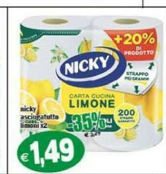 Il Castoro Supermercati Rotoli di carta offerta