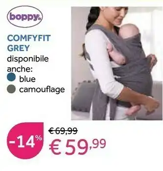 Prenatal Boppy comfyfit grey offerta