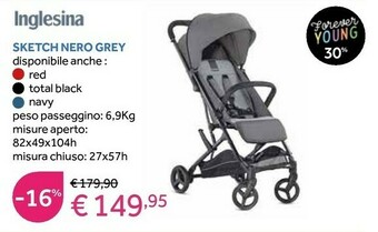 Prenatal Sketch nero grey offerta