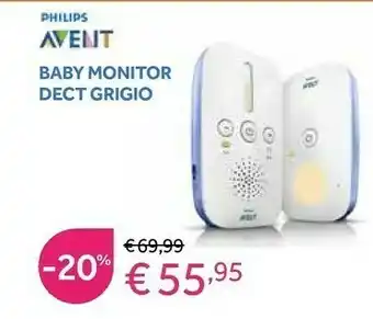 Prenatal Baby monitor dect grgio offerta