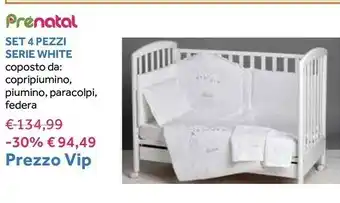 Prenatal set 4 pezzi serie white