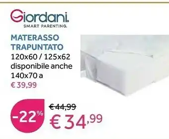 Prenatal Materasso trapuntato offerta