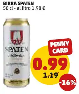 PENNY Birra SPATEN offerta