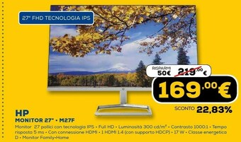 M27f 68,6 cm (27") 1920 x 1080 pixel full hd lcd nero, argento