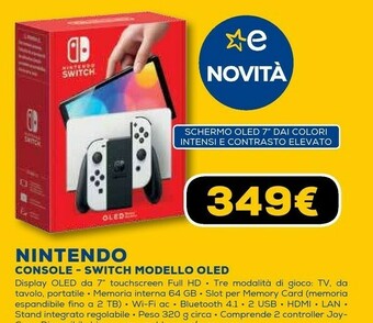 Euronics Console switch modello oled offerta